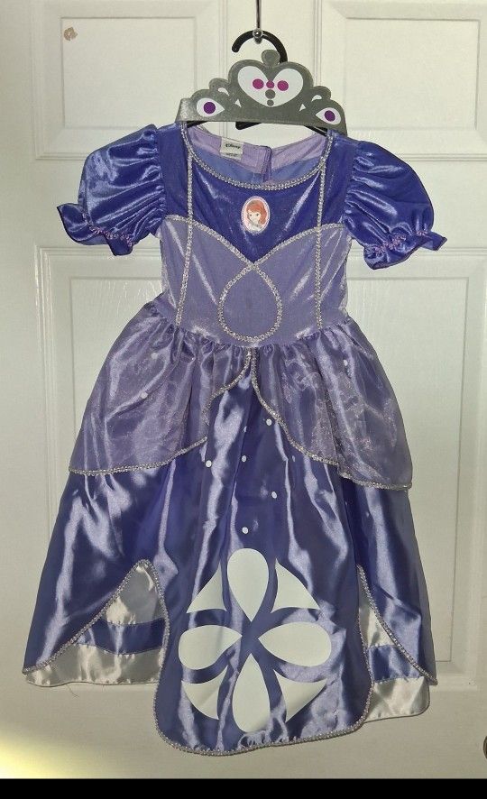 HALLOWEEN Disney Princess Sofia the First SIZE 2T costume dress w/crown $20 FIRM