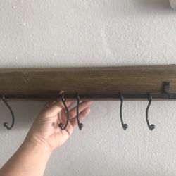Coat Key Or Mug Hanger With Hooks