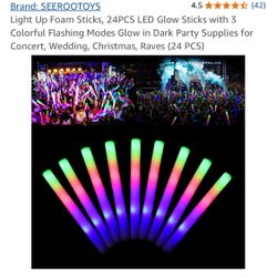 Seerootoys New 44 Led Light Up Foam Sticks