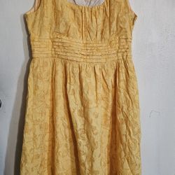 Sunny Yellow Summer  Dress 