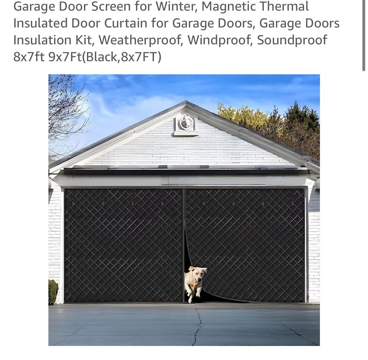 Garage Door Screen For Winter