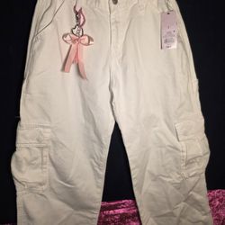 White Womens Cargos 