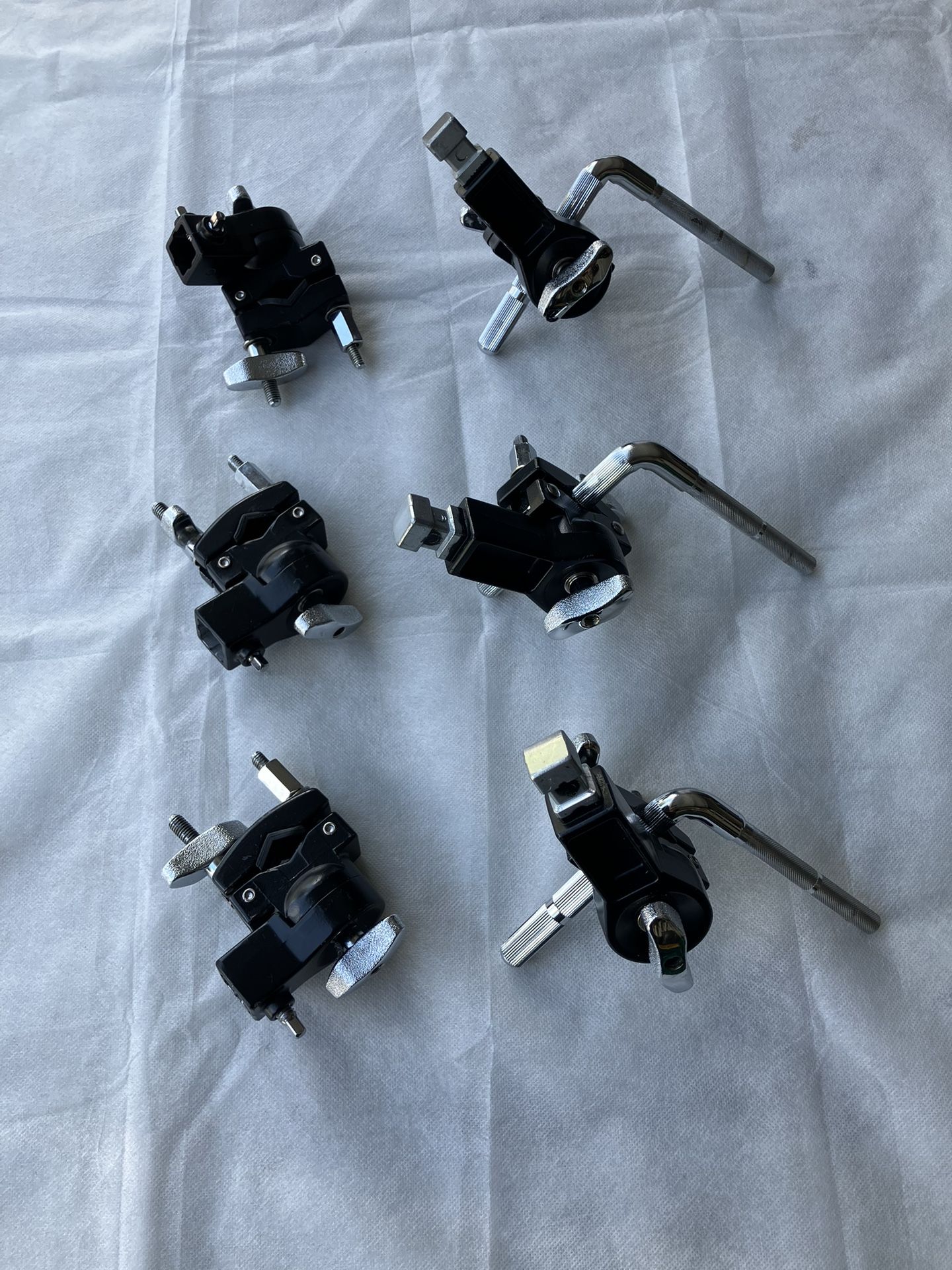 Percussion replacement parts tom L-rod clamps {lot - 3}