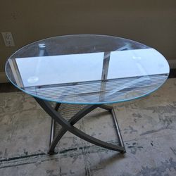 2 Glass End Tables