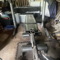 Bench , Bar , 300 Plus Pounds Of Plates 