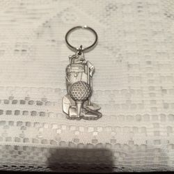 Pewter Golf Key Chain 