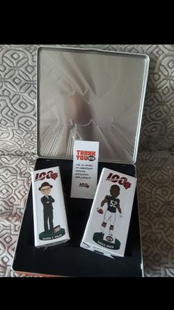 Chicago Bears Season Ticket Holder Bobble Heads Mack & Halas