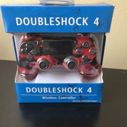 New Red Camo Ps4 Controller 