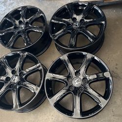 17” Honda Rims Gloss Black Firm Price,,,,