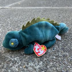 Rare 1997 Iggy The Iguana Beanie Baby With Tags 