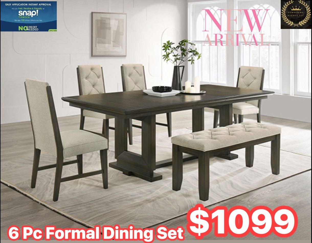 Formal Dining Set 6 Pc