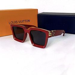 NEW LV RED SQUARE Sunglasses 