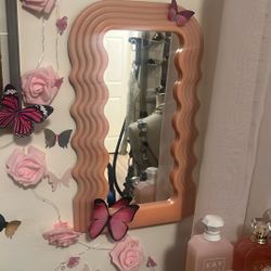Pink Swirl Mirror 