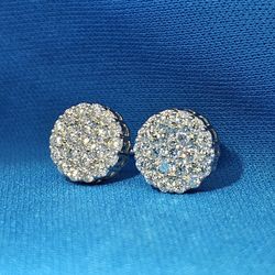 Moissanite 0.98 ctw Stud Earrings 