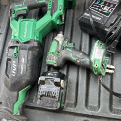 Metabo Sawzall And Impact and 1 Battery And Charger 