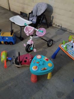 Kids Toy Lot with Tricycle and booster