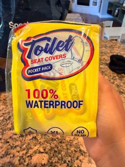 Free unopened disposable toilet seat covers