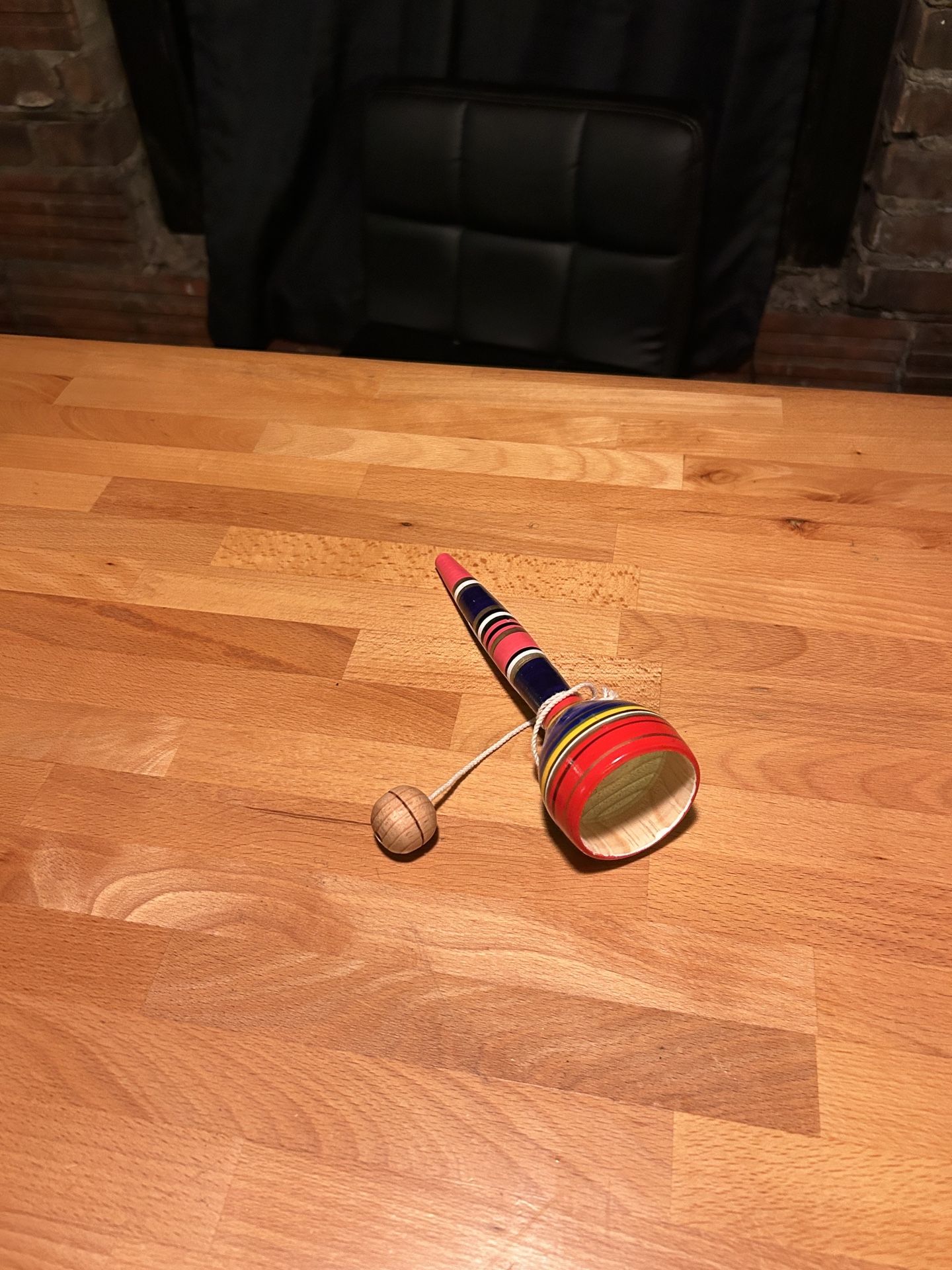 Wooden Cup & Ball Toy – Classic Hand-Eye Skill Game