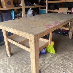 4x8 Plywood Work Table Good For Garage 