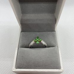 Beautiful Adjustable Grade A Burma Jadeite Ring Sterling Silver - Elegant Design