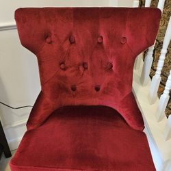 Red Velvet Pier 1 Chair