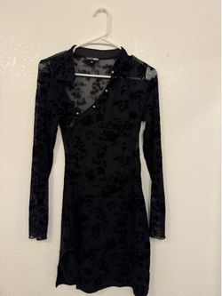 Fashionnova black womens dress S