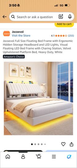 Full Size bed frame w/ mattress