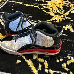 Jordan Dub Zero sneakers in the white, black, and varsity red colorway SIZE 7 MENS US