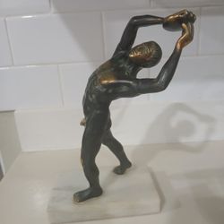 Min-century Italian Discobolus .Escultura Italiana Discobolus De Mediados Del Siglo 