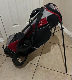XV 460 Golf Stand Bag Black Red Gray