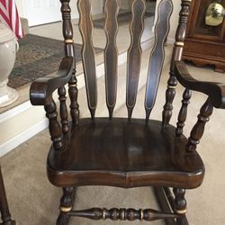 Vintage Windsor Style Rocking Chair 
