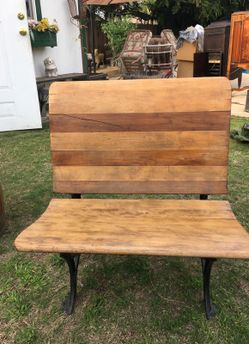 Antique Wood School desk