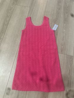 Cat & Jack Girls Pink Knit Sleeveless Dress