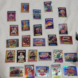 Garbage Pail Cards Stickers Chrome - GPK
