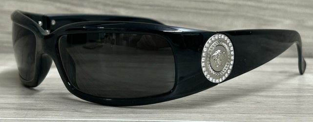 VERSACE 4044-B Swarovski Crystal Sunglasses + Case (PO1019071)