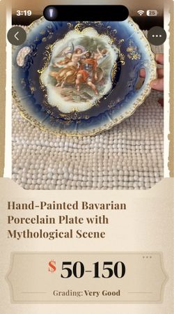 Hand painted Bavarian plate