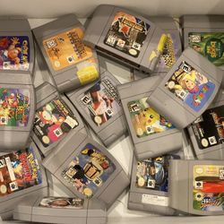 WHOLESALE LOT Nintendo 64 N64 Game Cartridges(MARIO 007 DUKE MK4 CRUIS’N BOMBER MAN)
