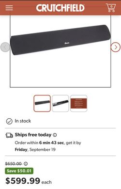 Infinity sound bar