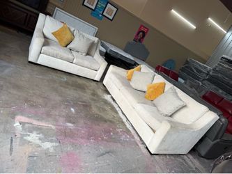 Fabric sofas sets 2 pieces