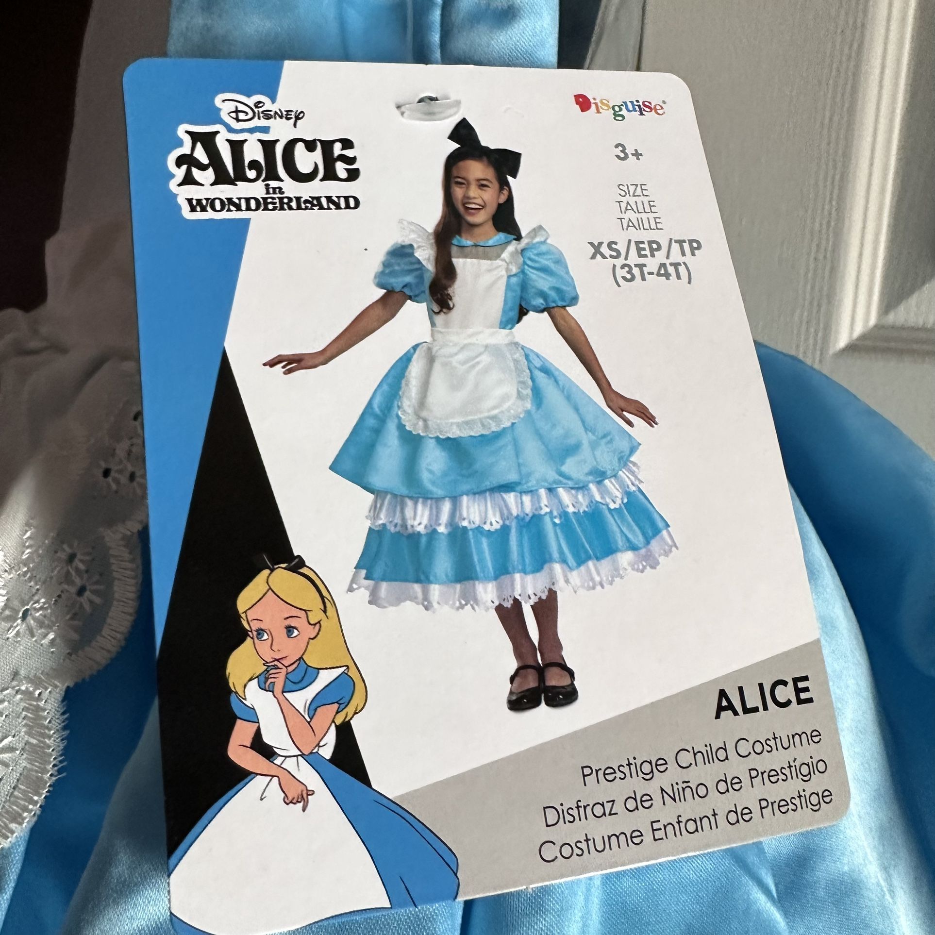 Deluxe Disguise Girls' Disney Prestige Alice Costume 3t-4t