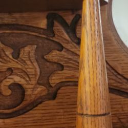 Solid Oak Antique Display 