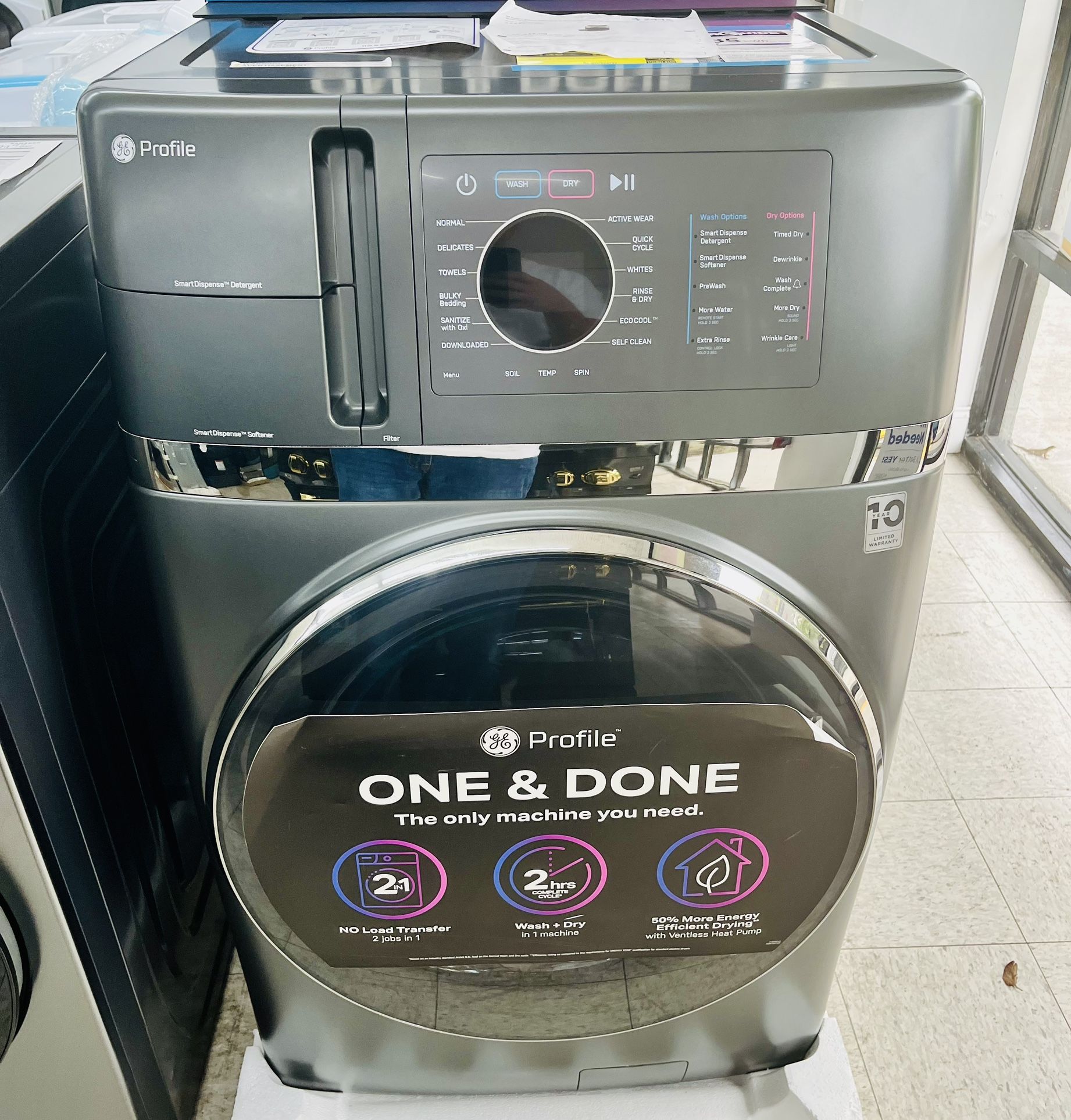 🔥🔥29” GE Profile All In One Washer And Dryer