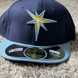 New Era Mens Tampa Bay Rays MLB Diamond Era 59Fifty Fitted Hat Cap Size 7 3/8