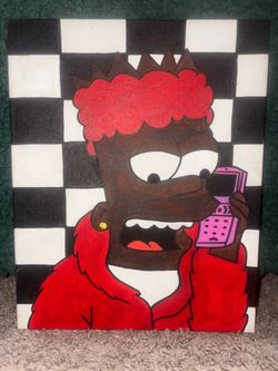 Original Hand-Painted Cartoon Art 8x10