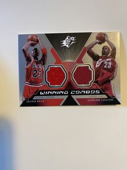 Michael Jordan Lebron James 2005 Winning Combos Jersey Card
