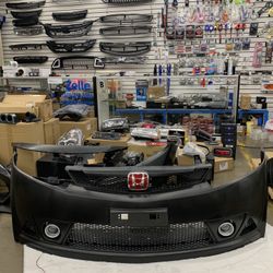 2006-2011 Honda Civic 4DR Mugen RR Front Bumper (USDM Model) (Polypropylene