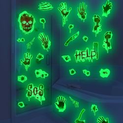 Halloween glow at night stickers