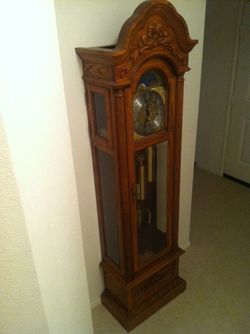 Solid Oak Westwood Grandfather Clock with Moonphase