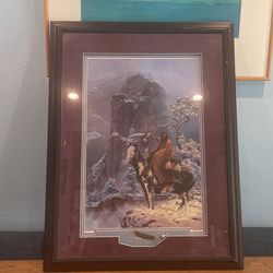 Signed 1984 Print ‘Mystic Warrior’ By Chuck Ren