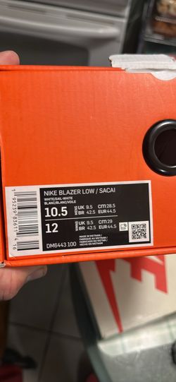 Nike sacai blazer low 10.5 men’s
